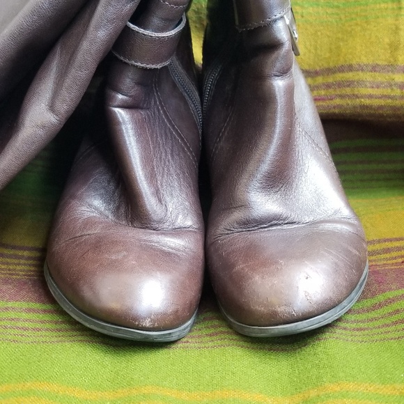 Marc Fisher Wide Calf Boots 7.5 in Brown - Picture 2 of 6